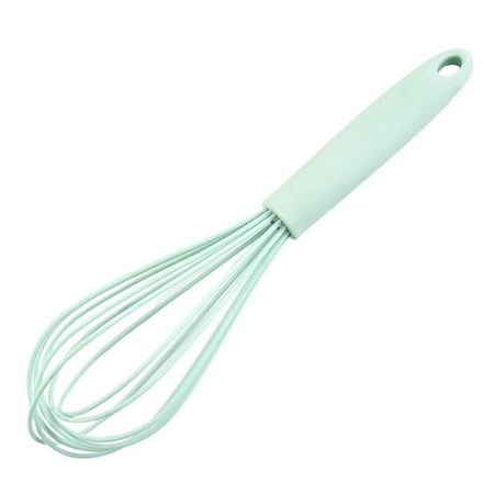 

VERMON Egg Beater 10 Inches Egg Beater Non-stick Easy to Clean PP Handle Silicone Egg Whisk Milk Mixing Stick Chef Aid Tool Kitchen Gadget
