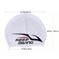 thumbnail image 4 of Soidarity Keep Diving SC-312 Gorro de natación elástico Hombres Mujeres Portátil Plegable Piscina Sombrero Cubierta para la cabeza Color sólido Type3 NO3 Soidarity OD002580-01B, 4 of 6