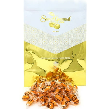 SweetGourmet Sugar Free Orange Mini Buttons Isomalt | No Sugar Added Hard Candy | Kosher | 5 pounds