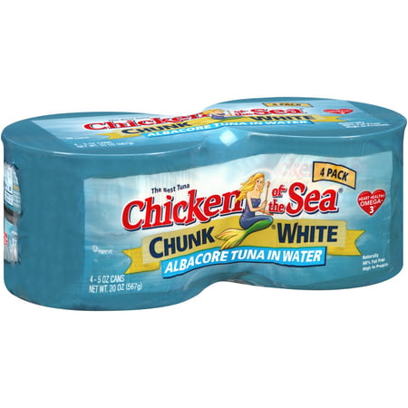 Chicken of the Sea Chunk Albacore Tuna in Water 4 pack of 5 (Best Type Of Tuna)