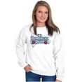 thumbnail image 4 of Dominican Doll Cute DR Flag Roses Women Crewneck Sweatshirt Brisco Brands S, 4 of 5