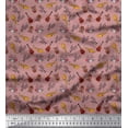 thumbnail image 1 of Soimoi Crepe Silk Fabric Drumkits,Guitar & Trumpits Musical Instrument Printed Fabric 1 Yard 42 Inch Wide, 1 of 1