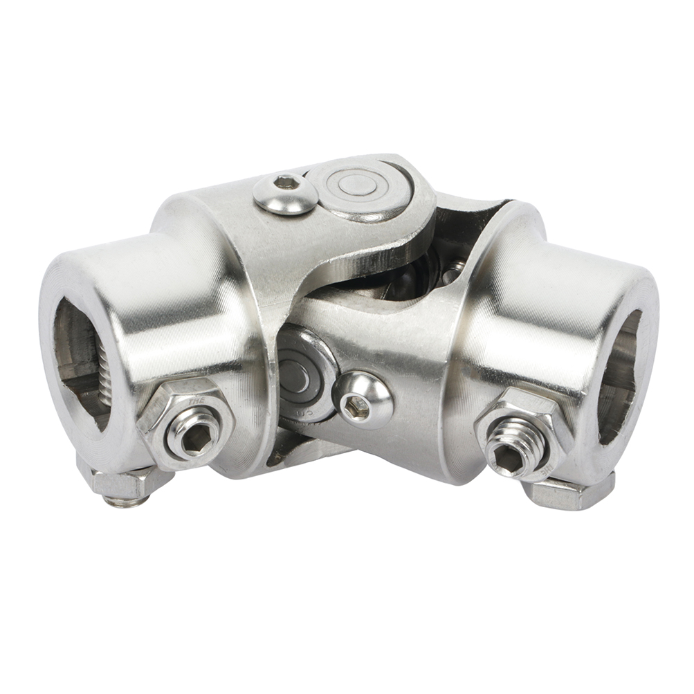ECCPP Stainless Steel Single 3/4" DD X 3/4" DD Steering Shaft Chrome Single Universal U Joints