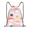 thumbnail image 1 of Xecao Cute Sushi Pattern Sports Drawstring Backpack - String Swim Gym Bag with Wet Proof Pocket for Women&Men-Medium, 1 of 6