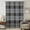 Black White, variant on Buffalo Plaid Sheer Curtains 45 Inches Long, Deep Maroon Farmhouse Gingham Striped Light Filering Curtains, Breathable Simi Curtain Privacy Drapes for Kitchen Bathroom Lightweight Window Treatment
