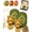 Green*2 talisman from, variant on Handmade Golden Turtle Feng Shui Amulet Chinese Lucky Charm 2026 Edition | Brass tortoise talisman with coin leather sleeve wallet purse bag pendant pocket keepsake protection birthday home(All*3)