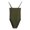 Army Green-04, variant on REALiKUN Sexy One Piece Bathing Suit for Women High Cut Square Neck Sleeveless Bodysuits Swimsuit