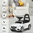 thumbnail image 6 of Gymax Licensed Mercedes Benz Kids Ride On Push Car Gliding Scooter w/Light&Music White, 6 of 9
