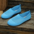 thumbnail image 4 of Women's Hollow Out Ballet Flats Shoes Comfortable Slip On Dress Shoes Lightweight Wide Toe Box Knit Loafers, 4 of 5
