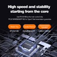 thumbnail image 3 of CNKOO M.2 External SSD Case SATA3.0 6Gbps NVMe/NGFF Hard Drive Enclosure Plug and Play, 3 of 9