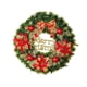 thumbnail image 2 of Ireezec Christmas Wreath with Bow Golden Balls Pinecones, Holiday Floral Door Hanging Decor for Indoor Outdoor Wall Window Decoration, Festive Seasonal Home Accent, 2 of 6