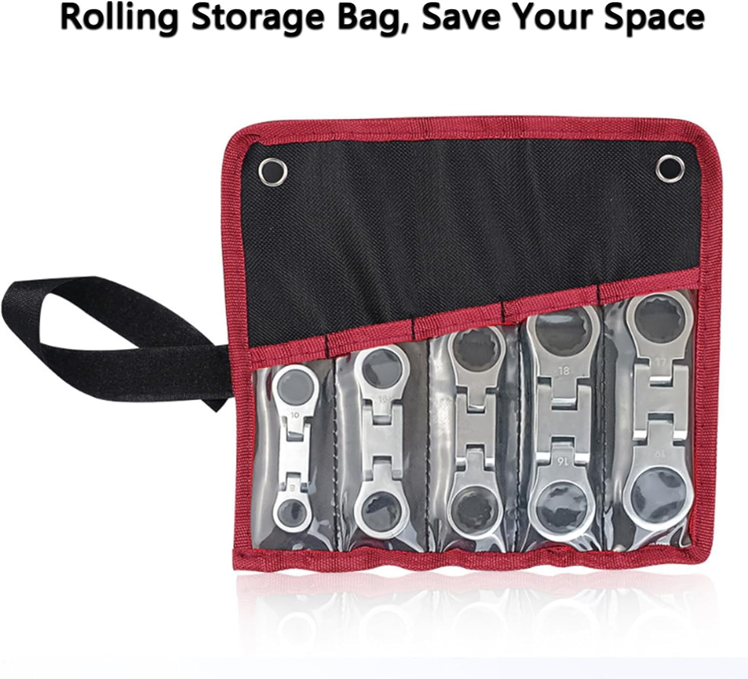 5pcs Dual-Drive Nano Flex-Head Pocket Ratchet, 3/4“ Inch Retractable Ratchets Wrenches Set, 2025 New 5pcs Flex Head Ratchet Set, for Mechanical, Plumbing Repair Narrow Spaces