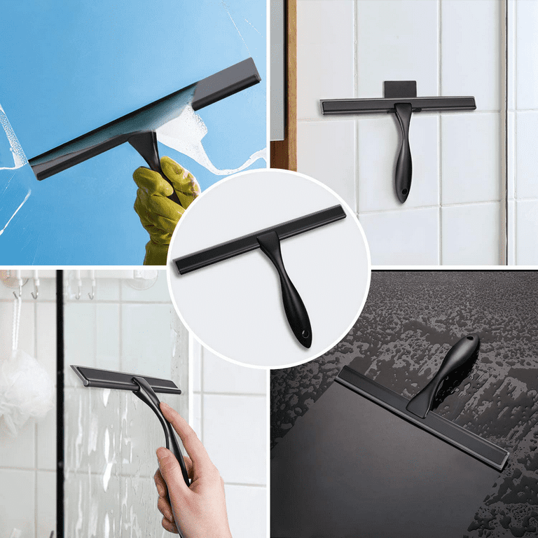 Shower Glass Door Squeegee Household Shower Squeegee For Tile Shower Walls  Handheld Washing Wiper Hanger Home Bathroom Accessory - AliExpress