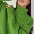thumbnail image 3 of Suéter Jerséis básicos para mujer, jerséis gruesos clásicos informales, traje de vacaciones Cgtredaw Verde Oliva M para Mujer, 3 of 7