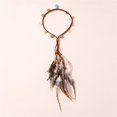 thumbnail image 4 of Indian Headband Bohemian Feathered Hairband Stylish Braiding Hair Band Bohemian Styles Headwear for Music Festival 2812lvse, 4 of 4