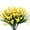 Yellow, variant on Clearance! FNGZ Artificial Simulated Pendant Outdoor Artificial Flowers Outdoor Artificial Flowers Outdoor Artificial Flowers Realistic Indoor Or Outdoor Decoration (2 Bunches) Purple