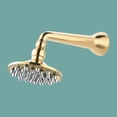 thumbnail image 2 of Renovators Supply Gold PVD Brass Rainfall Shower Head 6 Inch 42 Nozzle Luxury Bathroom Showerhead, 2 of 2