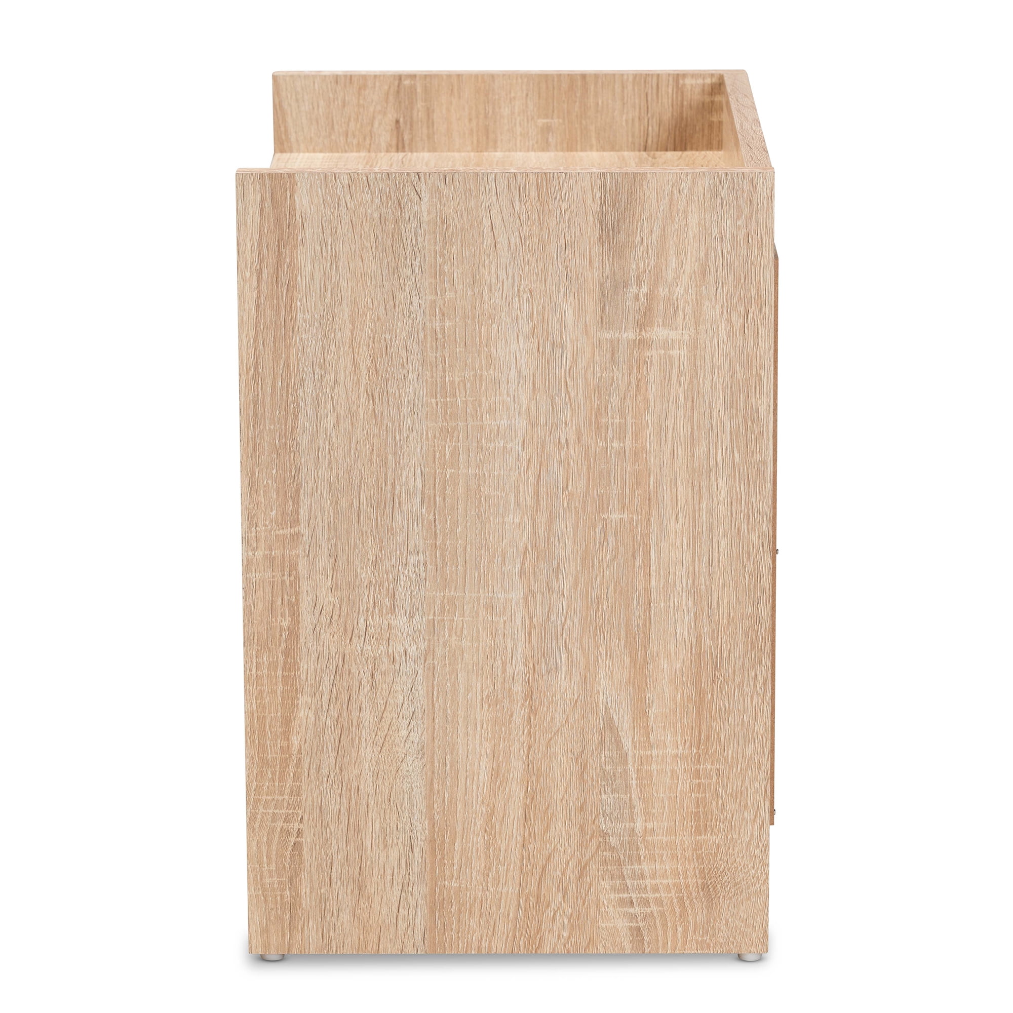 Baxton Studio Hale Modern and Contemporary Oak Finished Wood 2-Drawer Nightstand