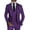 Purple, variant on Men's Suit Slim Fit 3 Piece Suit Double Breasted Suit One Button Formal for Wedding Prom Suits Navy Blue 5XL