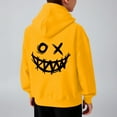 thumbnail image 6 of SonxaHe Big Boy's Hoodie Fleece Cartoon Graphic Hooded Top with Pocket Streetwear Sports Active Hoodie for Kids Yellow,Size 9-10, 6 of 8