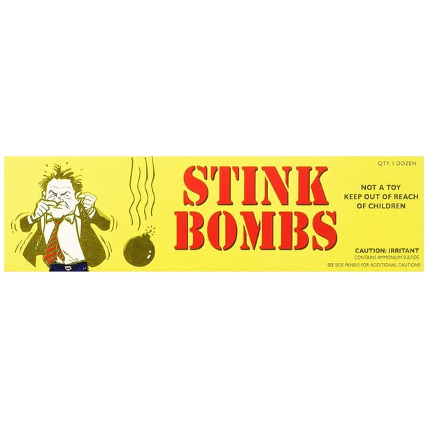 Stink Bombs Rhode Island Novelty, 3 frascos de vidrio por caja, 12 unidades