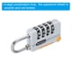 thumbnail image 4 of Candado de combinación de 4 dígitos Uxcell con cable de seguridad 1 Set candado exterior cadena gris 5 pies, 4 of 7