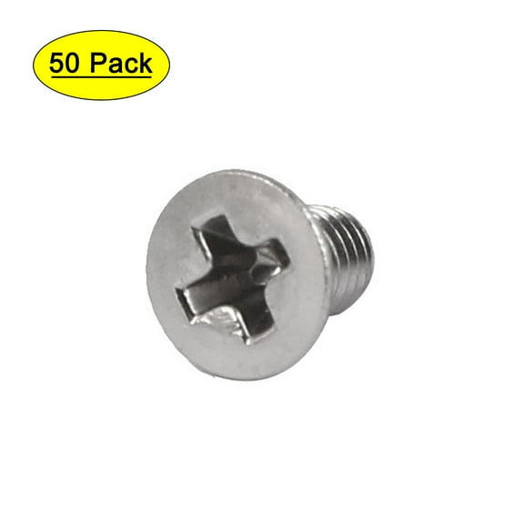 Unique Bargains 50 Pcs M3x5mm 316 Stainless Steel Countersunk  Machine Screws