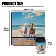 thumbnail image 5 of HELLHERO Premium Fabric Sewing Machine Mat Beach Running Horse Pattern Beautiful & Practical Fusion Foldable Non-Slip Easy to Clean, 5 of 5