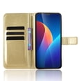 thumbnail image 5 of Wallet Case for TCL K70 SE 4G with Card Holder, PU Leather Flip Phone Case with Kickstand Magnetic Closure Wrist Strap Gold, 5 of 5