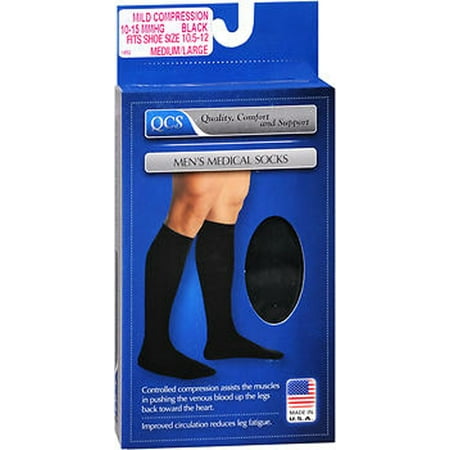 Men s Medical Socks Mild Black Medium/Large - 1 pair