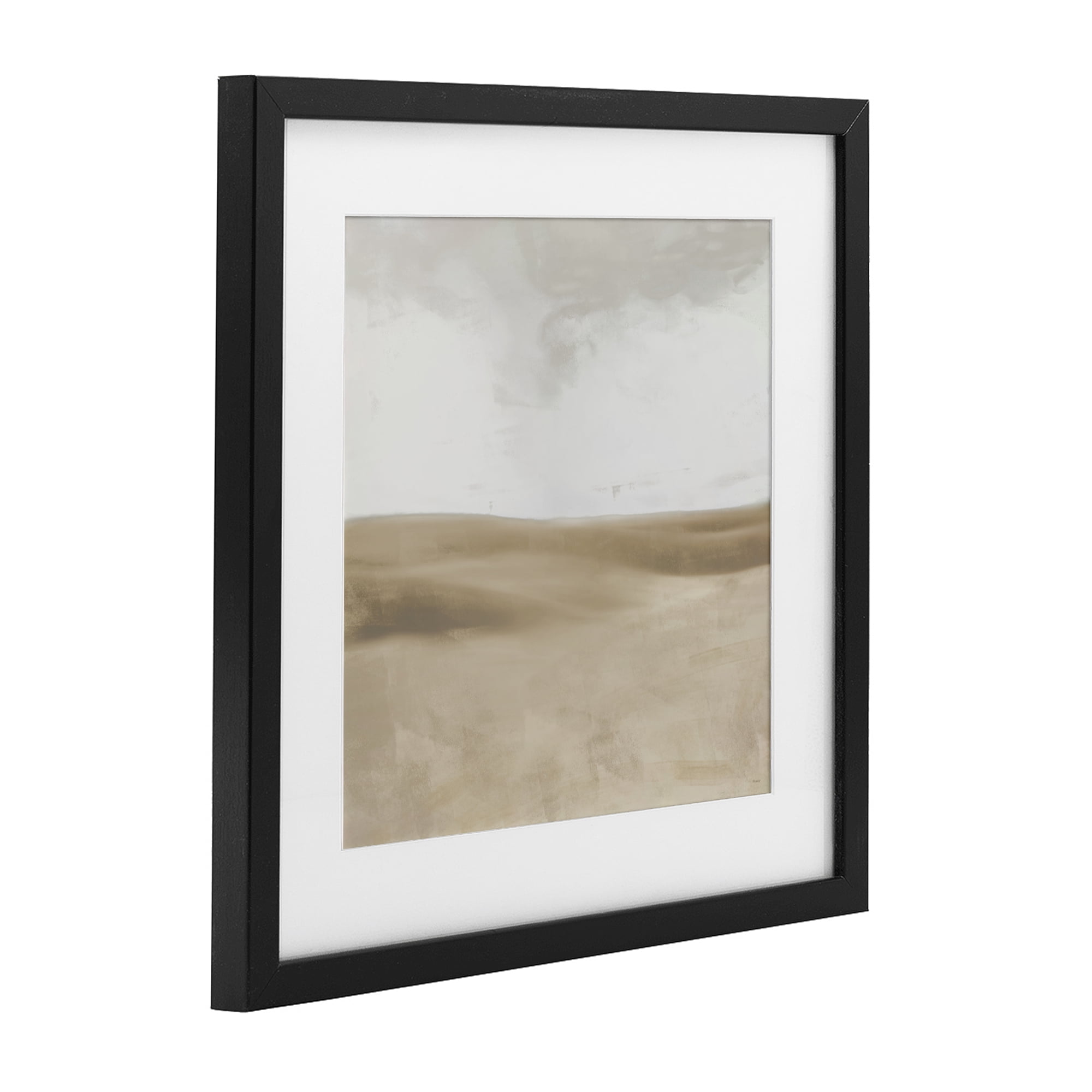 Stupell Industries Smooth Neutral Hills Black Framed Print Under Glass, design by Dan Meneely