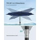 thumbnail image 4 of SONGMICS Sombrilla para Patio, Sombrilla de Mesa de Exterior de 2,75m, con 8 costillas, UPF 50+, Inclinación Doble de 30°, Base no Incluida, para Patio, Jardín, Piscina, Azul Lago, 4 of 5