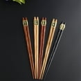 thumbnail image 3 of 5 Pairs Japanese Reusable Chopsticks Natural Chopsticks Chinese Set Wood Fall Table Mats round Small Kitchen Table Set round Table Set for 4 Modern round Table Runner Modern Table Setting for 4 Small, 3 of 4