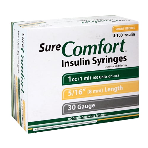 Sure Comfort Syringe 30 Gauge 1cc 5 16 100ct Pack Of 10 Walmart Com Walmart Com Sure Comfort Syringe 30 Gauge 1cc 5 16 100ct Pack Of 10 Walmart Com Walmart Com