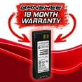 thumbnail image 2 of Banshee replaces Motorola MTP8500 MTP8500Ex MTP8550 MTP8550Ex Two Way Radio Replacement Battery, 2 of 5