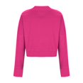 thumbnail image 4 of biudgviw Cropped Sweatshirts for Women Crew Neck Fleece Lined Pullover Long Sleeve Cute Crop Tops Going out Fall Clothes, 4 of 6