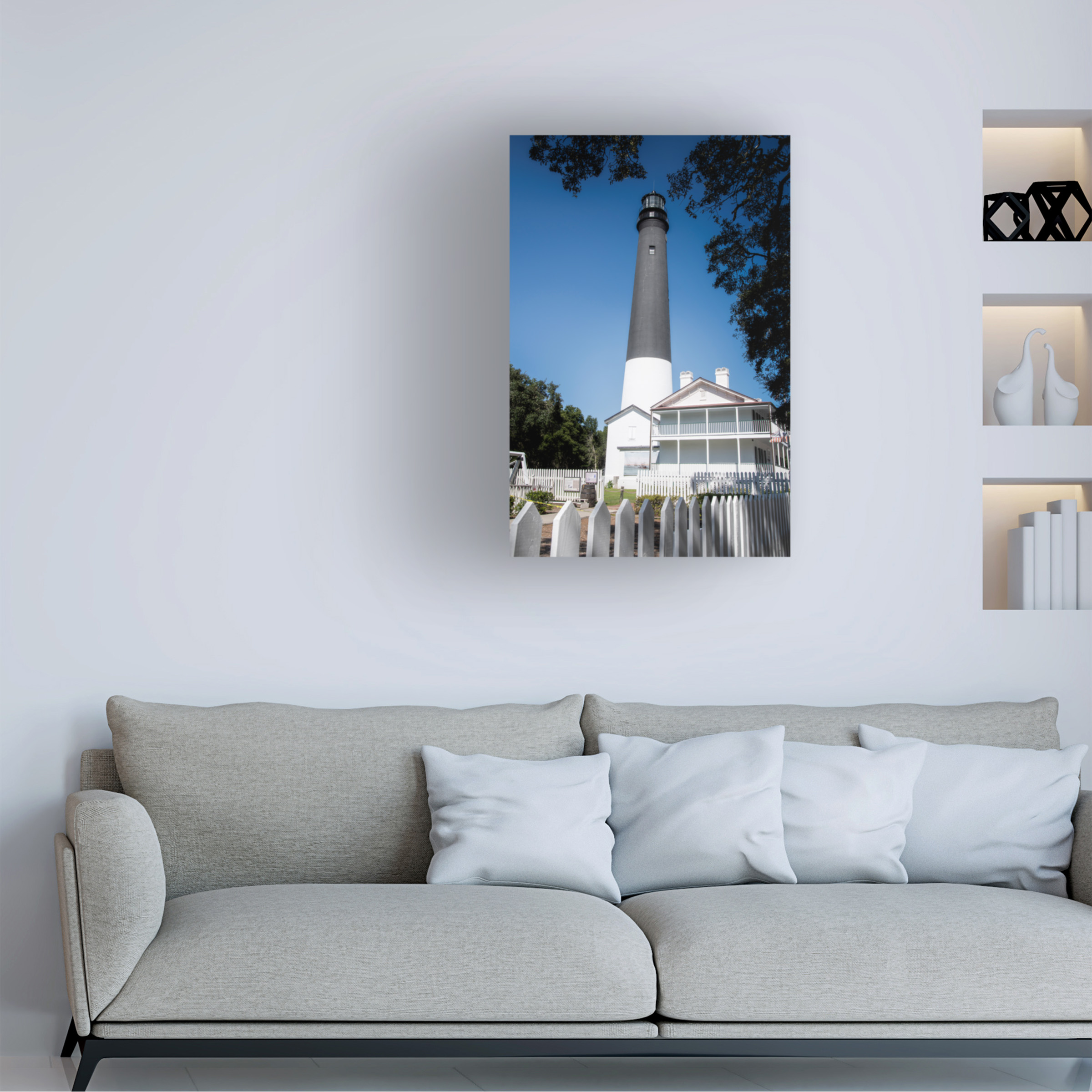 Robert Michaud 'Pensacola Lighthouse 1' Canvas Art