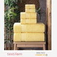 thumbnail image 3 of Juego de toallas de baño TEXTILOM 100% algodón turco, 6 piezas, color amarillo, 3 of 6