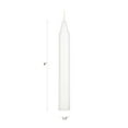 Mega Candles Ritual Taper Candles, 4 Inch x 1/2 Inch, Unscented, White, 20 Count