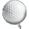 Creative Converting 47965 Sports Fanatic Golf Metallic Balloon, 18-Inches, White