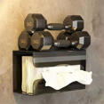 thumbnail image 3 of 2Pcs Punch-Free Tissue Box Wall-Mounted Paper Towel Napkin Storage Box Bathroom Toilet Kitchen Tissue Holder, 3 of 5