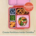 thumbnail image 3 of OmieBox (Paquete de 2) Contenedores Antigoteo para Salsas y Aderezos para Llevar, Contenedor para Condimentos con Tapas - Silicona Segura para Alimentos - 4 Onzas (Rosa/Púrpura), 3 of 6