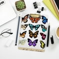 thumbnail image 7 of FMSHPON Coloured Butterflies Clipboard Hardboard Wood Nursing Clip Board and Pull for Standard A4 Letter 13x9 inches, 7 of 7