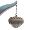 thumbnail image 5 of Ceramics Burner Backflow Incense Burner Lotus Hanging Ball with Night Light, 5 of 12