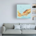 thumbnail image 2 of Trademark Fine Art 'Fish in the Sea I Aqua' Canvas Art by Kellie Day, 2 of 4