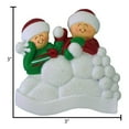 thumbnail image 6 of Personalized Snowball Fight Couple Christmas Ornament 2024 - Our First Christmas Together Ornament, 6 of 10