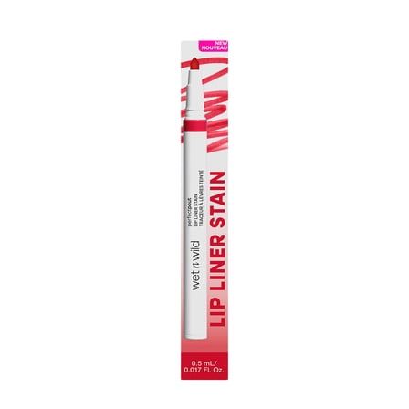 Wet n Wild Perfect Pout Lip Liner Stain, Cherry Crimes, 0.017 fl oz