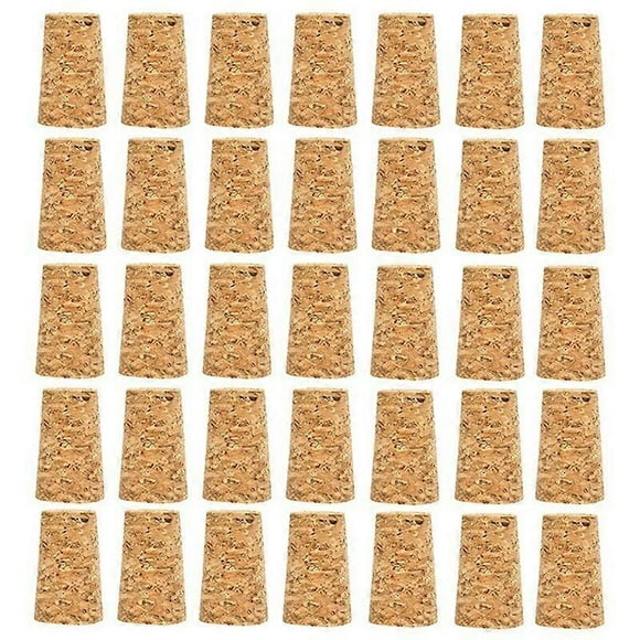 Soft Corks 35 PCS Tapered Cork Wooden Stopper For Homemade Wine Making DIY Craft Grape Wine Or Beer Bottle Replacement