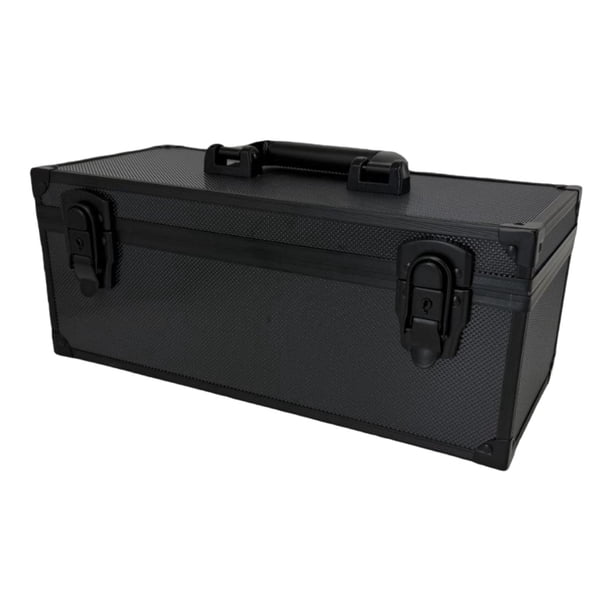 Estuche para guardar tarjetas,Caja portátil para guardar tarjetas coleccionables,Tarjetero con separadores,Colección de organizadores con asa,Funda protectora de aleación de aluminio