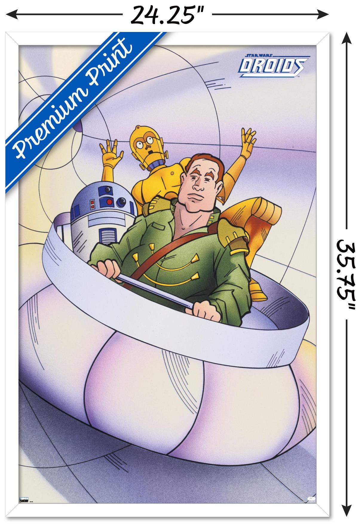 Star Wars: Droids - Tube Wall Poster, 22.375" x 34", Framed